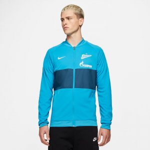 Мужская олимпийка Polo Zenit Saint Petersburg Nike. Цвет: голубой