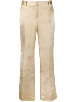 LAutre Chose прямые брюки с эффектом металлик L'Autre. Цвет: золотистый