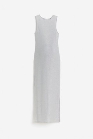 МАМА Платье для беременных в рубчик , светло-серый H&M