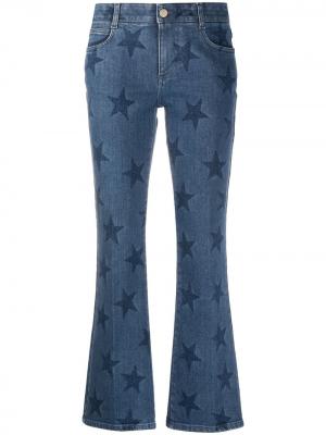 Расклешенные джинсы с принтом Stella McCartney. Цвет: синий