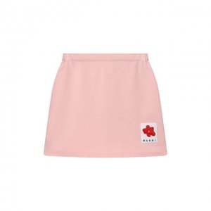 Хлопковая юбка Marni. Цвет: розовый