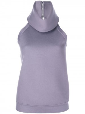 Трикотажная блузка 2000-х годов с высоким воротником Gianfranco Ferré Pre-Owned. Цвет: фиолетовый