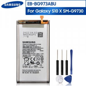 Оригинальный сменный аккумулятор для телефона EB-BG973ABU EB-BG973ABE Galaxy S10 SM-G9730 SM-G973F/DS SM-G973U SM-G973W 3400 мАч Samsung