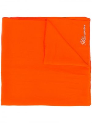 Полупрозрачный платок Blumarine. Цвет: оранжевый