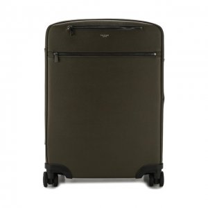 Кожаный чемодан Serapian. Цвет: хаки