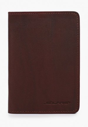 Обложка для паспорта Solaris. Цвет: коричневый