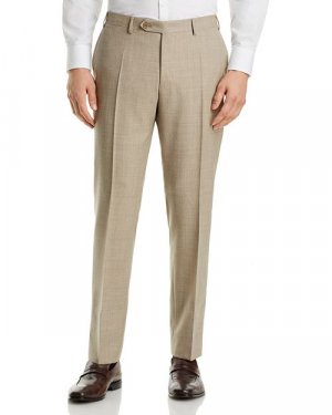 Однотонные классические брюки узкого кроя Capri M&;eacute;lange , цвет Tan/Beige Canali