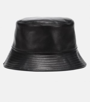 Кожаная шляпа-ведро , черный Loewe