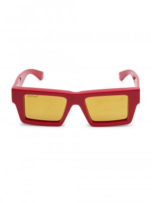 Прямоугольные солнцезащитные очки Nassau 147 мм , красный Off-White