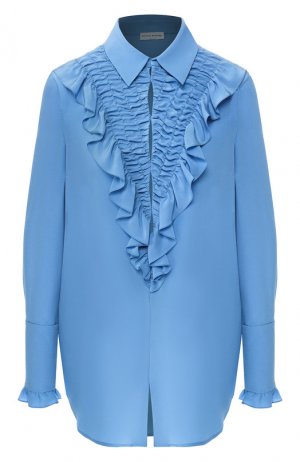 Шелковая блузка Sonia Rykiel. Цвет: голубой