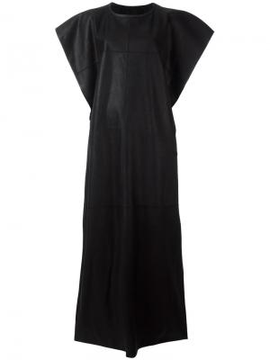 Платье с декоративной строчкой Gareth Pugh. Цвет: чёрный