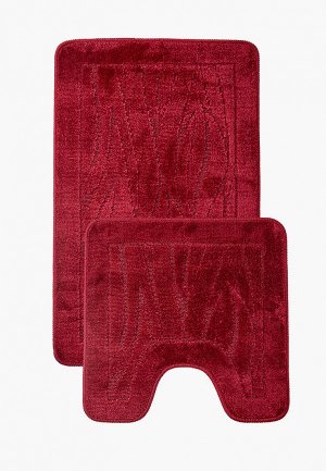 Комплект ковриков Shahintex. Цвет: бордовый