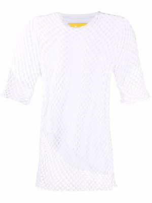 MarquesAlmeida mesh organic cotton T-shirt Marques'Almeida. Цвет: белый