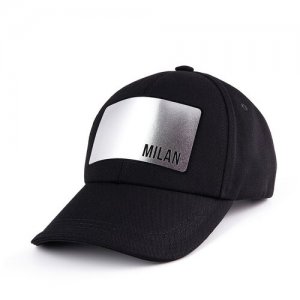 Женская бейсболка кепка MILAN. Черная. GRAFSI. Цвет: черный/серый