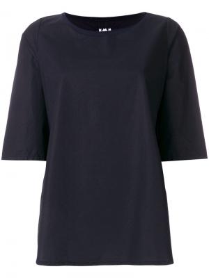 Блузка с укороченными рукавами Labo Art. Цвет: синий