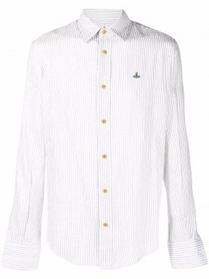 Полосатая рубашка с длинными рукавами Vivienne Westwood. Цвет: белый