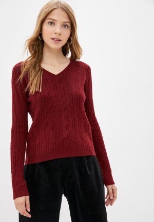 Пуловер Goldrai. Цвет: бордовый