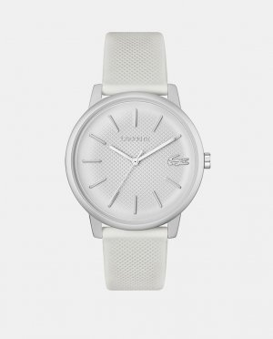 12.12 Move 2011240 Белые силиконовые мужские часы , белый Lacoste