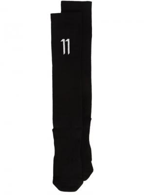 Носки с логотипом 11 By Boris Bidjan Saberi. Цвет: чёрный