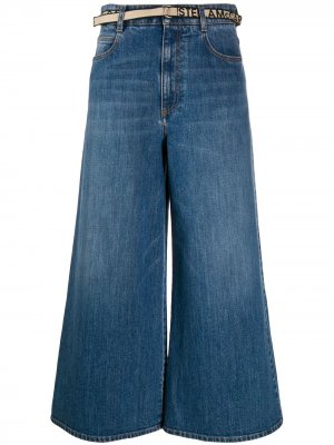 Укороченные джинсы широкого кроя Stella McCartney. Цвет: синий
