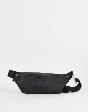 Поясная сумка из нейлона с люверсом -Черный цвет Bolongaro Trevor