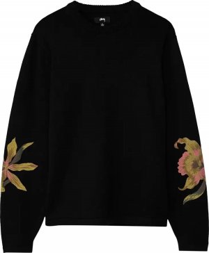 Свитер Orchid Sweater 'Black', черный Stussy