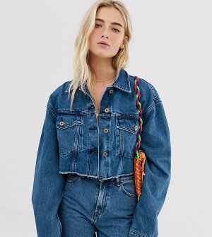 collusion cropped denim jacket