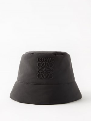 Шляпа-ведро из нейлона с бляшкой anagram LOEWE, черный Loewe