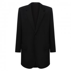 Шерстяной пиджак Yohji Yamamoto. Цвет: чёрный