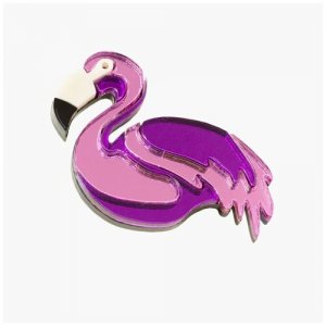 Брошь Фламинго / Flamingo, brooch ORGALICA