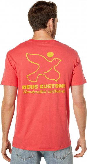 Изготовленная футболка , цвет Red Rose Deus Ex Machina