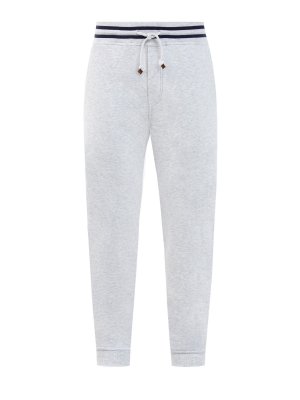 Спортивные брюки-джоггеры Travelwear с поясом на кулиске BRUNELLO CUCINELLI. Цвет: серый
