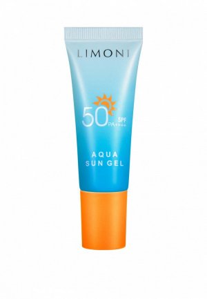 Крем солнцезащитный Limoni для лица SPF 50+, Aqua Sun Gel, 25 мл. Цвет: белый