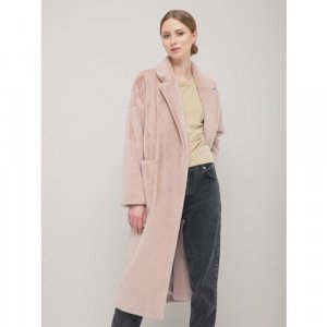 Пальто , размер 38, розовый ALEF. Цвет: розовый