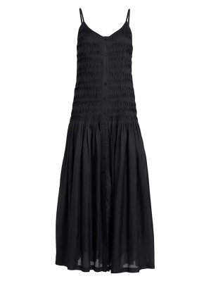 Шелковое платье Holkham со сборками , черный Figue