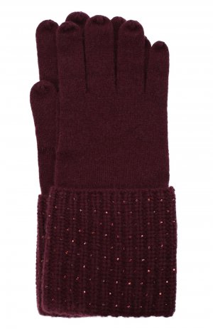 Кашемировые перчатки William Sharp. Цвет: бордовый