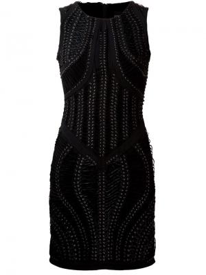 Платье с узорной шнуровкой Iris Van Herpen. Цвет: чёрный