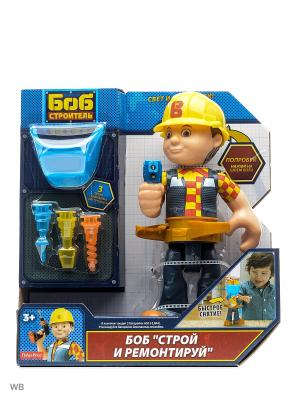 Фигурка Боб-строитель с аксессуарами Mattel. Цвет: синий