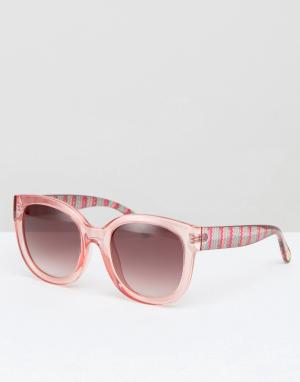 Квадратные солнцезащитные очки Seafolly. Цвет: розовый