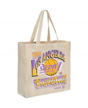 Женская большая сумка с графическим рисунком Los Angeles Lakers , белый Mitchell & Ness