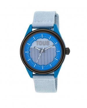 Голубые аналоговые женские часы Vibrant Sun с солнечной батареей , синий Tous