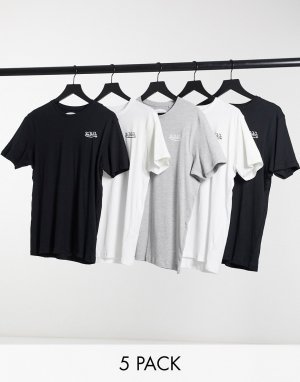 Комплект из 5 футболок для дома -Многоцветный Von Dutch