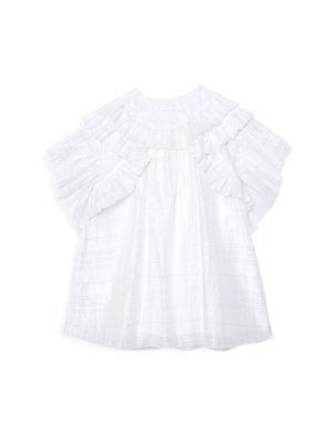 Платье Jemina с рюшами для маленьких девочек и девочек, белый Burberry