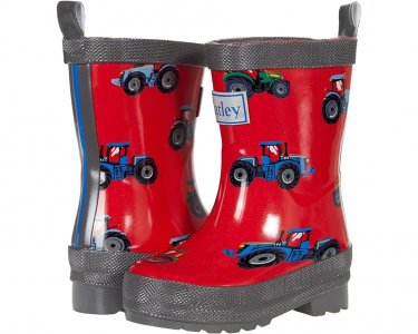 Ботинки Farm Tractors Shiny Rain Boots, красный Hatley