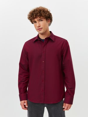 Рубашки Just Clothes. Цвет: бордовый