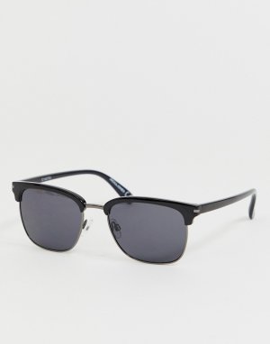 Черные солнцезащитные очки в стиле ретро -Черный Jack & Jones