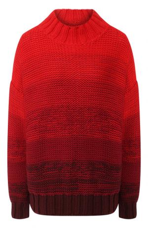 Шерстяной пуловер со спущенным рукавом Elizabeth and James. Цвет: красный