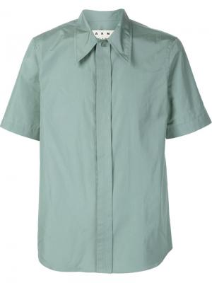 Рубашка с короткими рукавами Boxy Marni. Цвет: зелёный