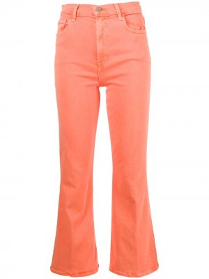Укороченные расклешенные джинсы J Brand. Цвет: оранжевый