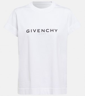 Футболка из хлопкового джерси GIVENCHY, белый Givenchy
